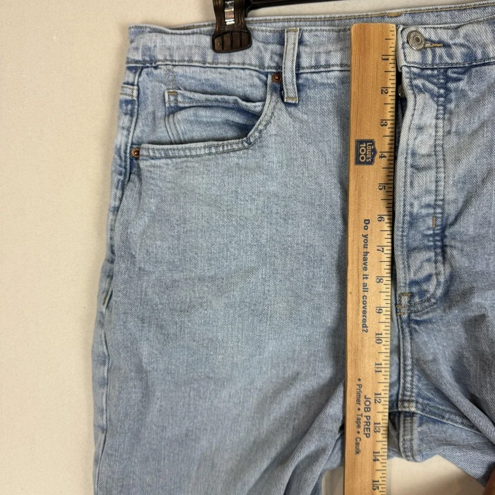 Old Navy Sky-Hi Straight Jeans Womens 16 Blue Light Wash High Rise Stretch Denim